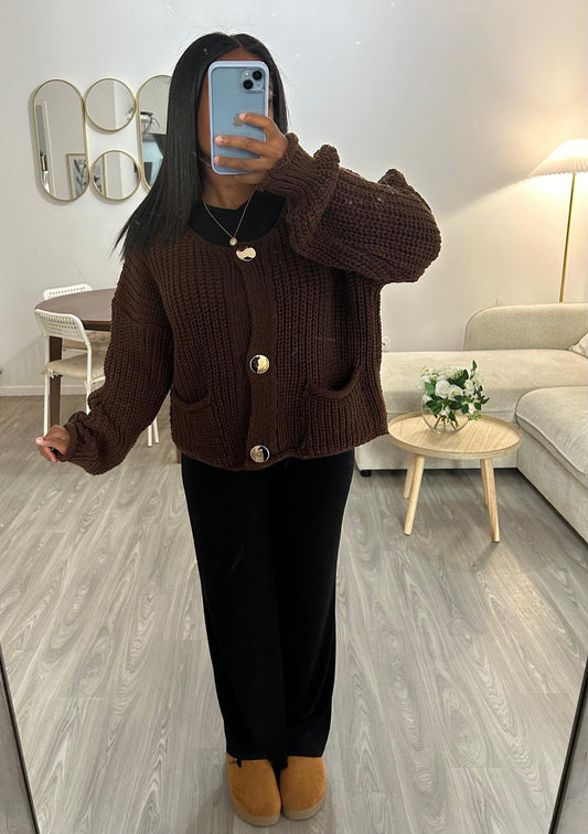 Cardigan marron