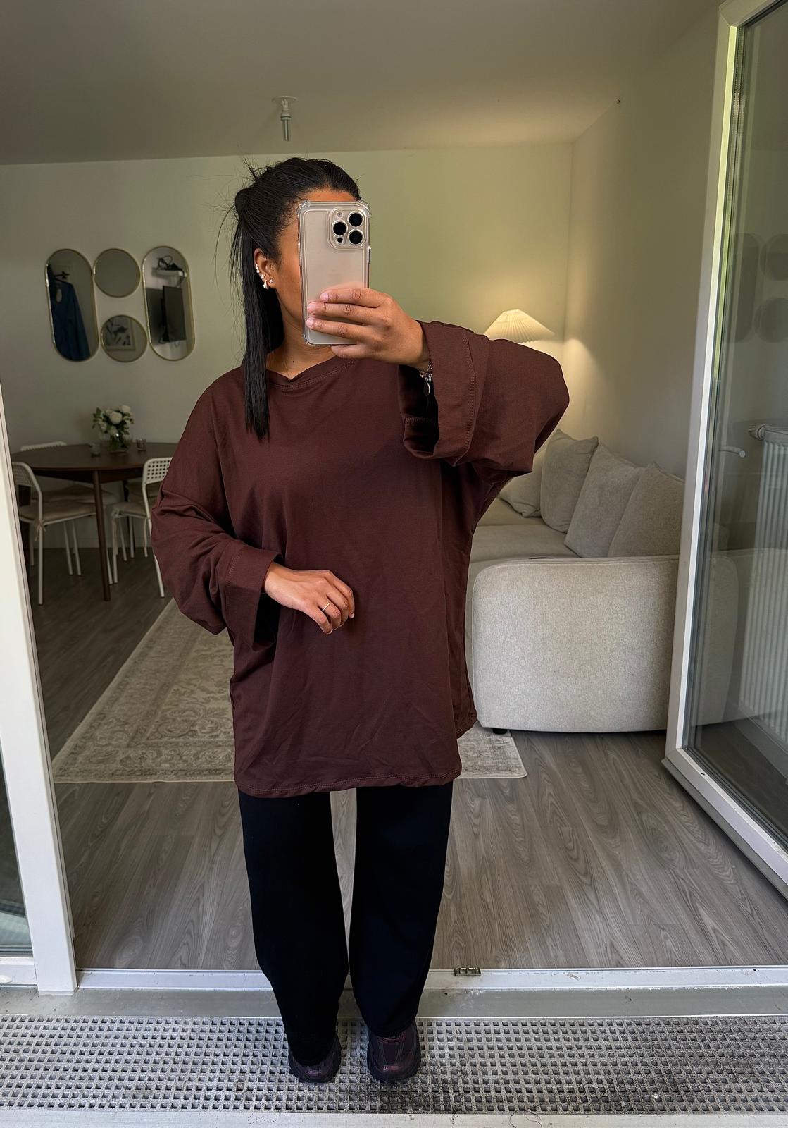 Tee-shirts manche longue chocolat