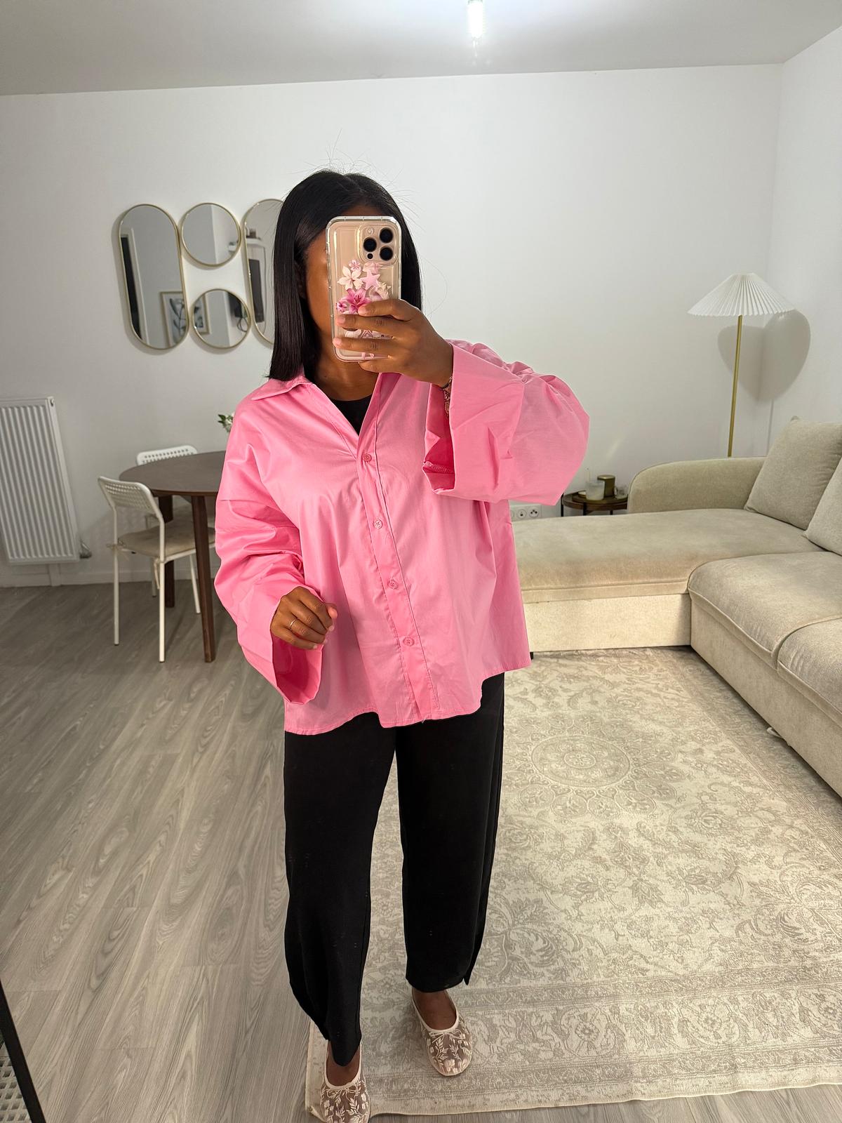 Chemise rose