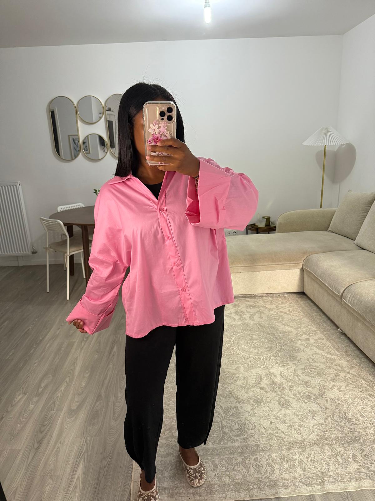Chemise rose
